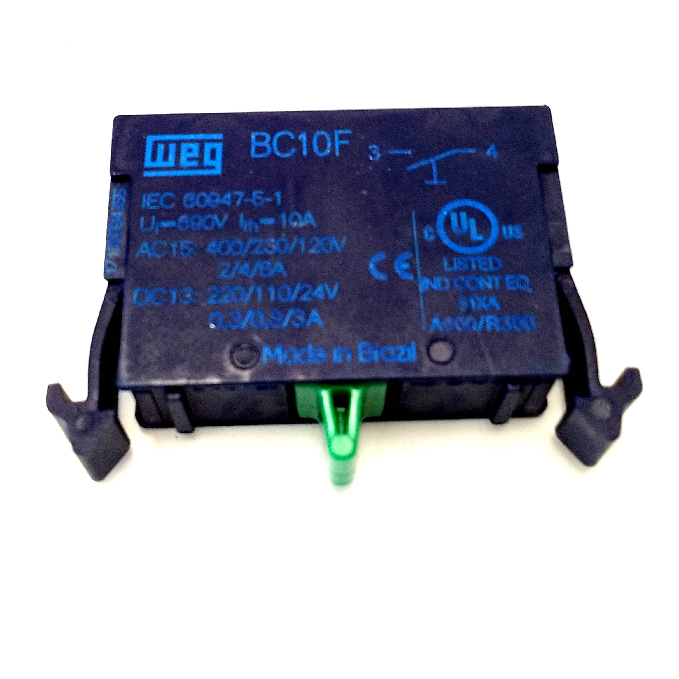 WEG NO Push Button Contact Block 22mm BC10F-CSW